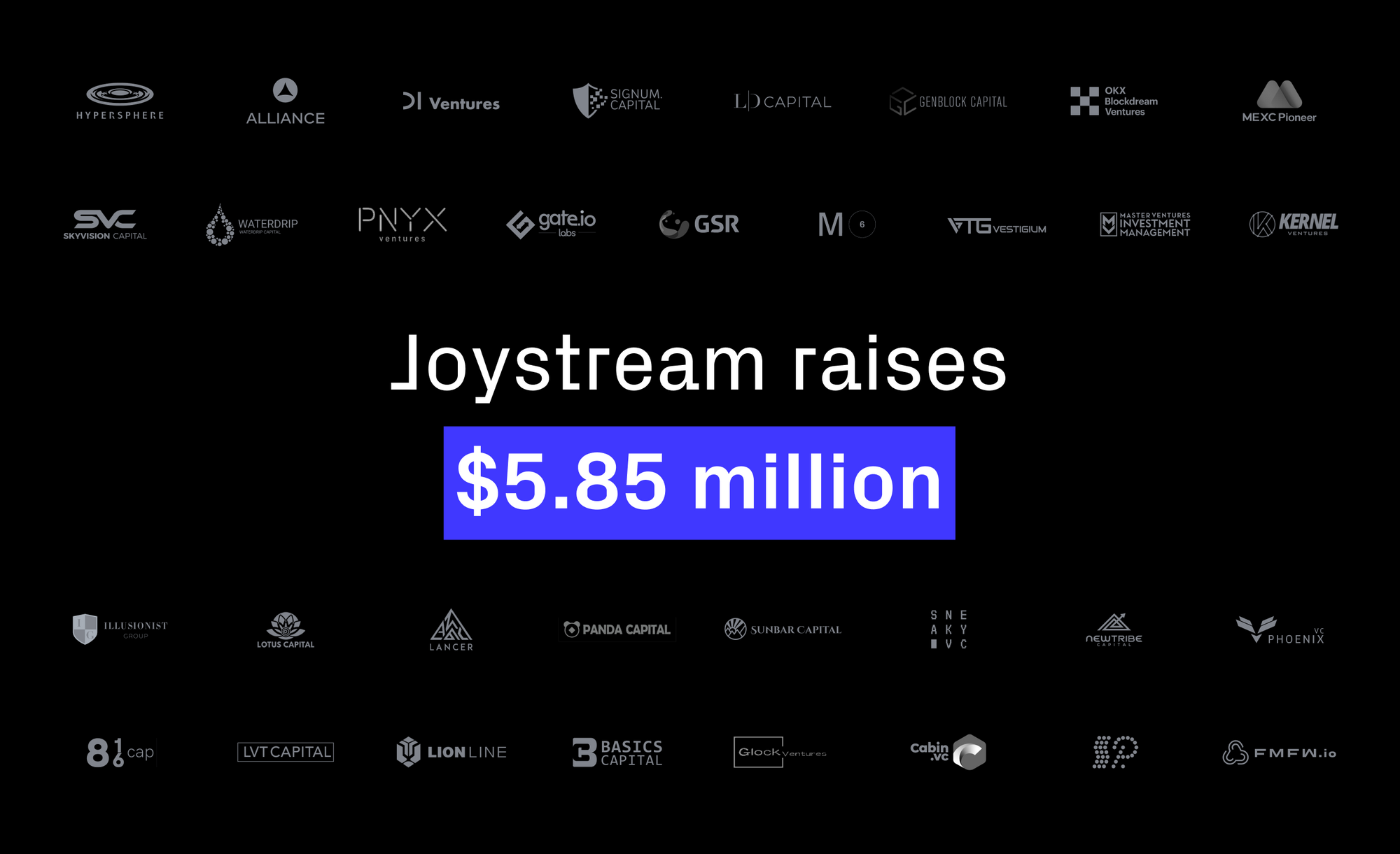 Joystream raises additional $5.85 million dollars in funding